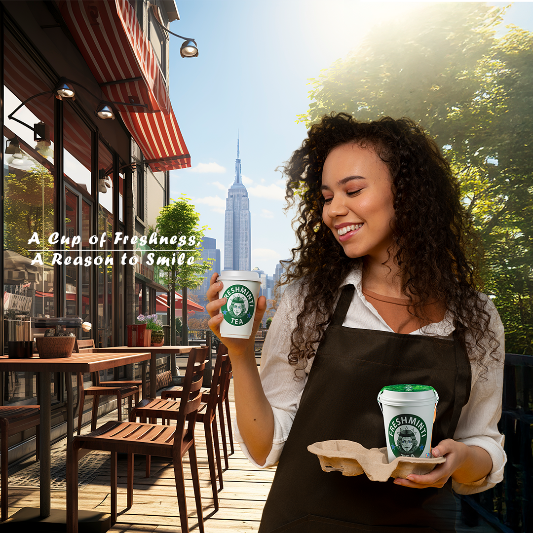 A cup of freshness, a reason to smile