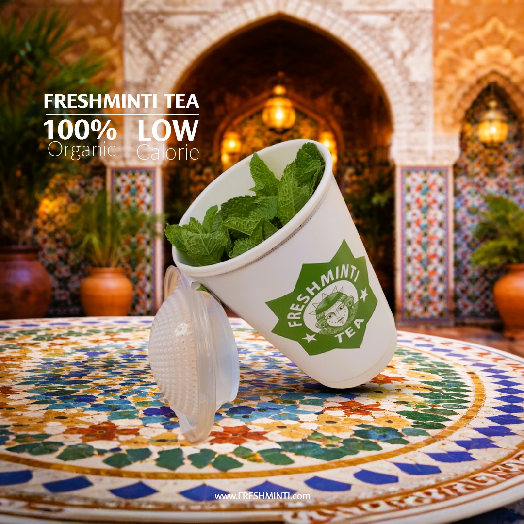100% Organic, Low-Calorie Energy: Elevate Your Health with FRESHMINTI TEA